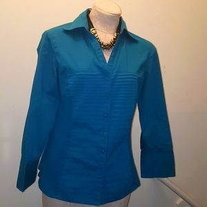 3/4 Sleeve Teal Blouse
